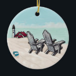 Décoration En Céramique Phare de Beach Chair<br><div class="desc">Ameublement du phare Beach Chair par ArtMuvz Illustration. Tasse de phare, casquette, sac fourre-tout. T-shirt Nautical Lighthouse, cadeaux de plage, vêtements de collection de phare. Les cadeaux de phare sont un excellent moyen de montrer à quelqu'un qui vous tient à coeur, surtout s'ils aiment l'océan, la côte, ou les phares...</div>