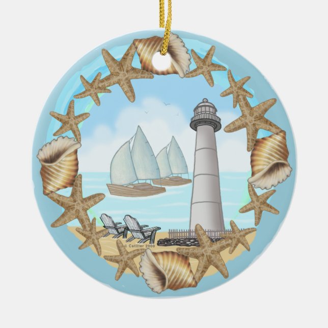 Décoration En Céramique Phare de Biloxi (Devant)