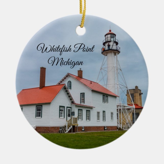 Décoration En Céramique Phare de Whitefish Point (Devant)