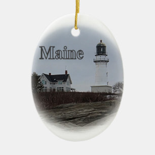 Décoration En Céramique Phare d'Elizabeth de cap