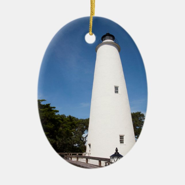 Décoration En Céramique Phare d'Ocracoke Island (Devant)