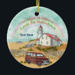 Décoration En Céramique Phare Rainbow Beach<br><div class="desc">Le décor du phare arc-en-ciel de plage par ArtMuvz Illustration. T-shirt de phare correspondant, vêtements de phare aquarelle, vêtements nautiques, vêtements de collection de phare. Les cadeaux de phare sont un excellent moyen de montrer à quelqu'un qui vous tient à coeur, surtout s'ils aiment l'océan, la côte, ou les phares...</div>