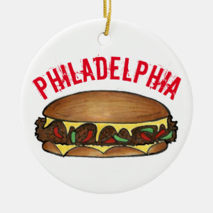 Décoration En Céramique Philadelphia Philadelphia PA Fromage Steak Sandwic