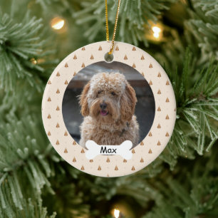 Décoration En Céramique Photo Beige Custom Pet Chien Chien Chien