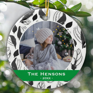 Décoration En Céramique Photo Chien moderne pour animaux de compagnie B&W