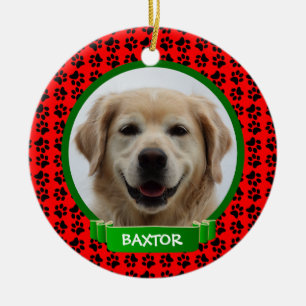 Décoration En Céramique Photo d'animal familier de chiot personnalisée