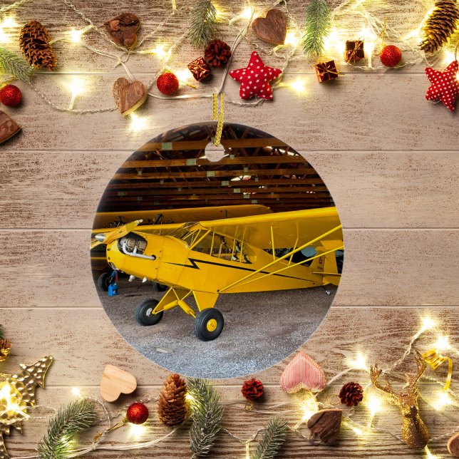 Décoration En Céramique Photo d'avion d'aviation Noël Cer personnalisé (Créateur téléchargé)