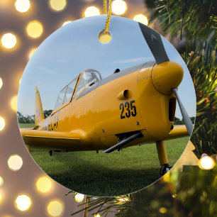 Décoration En Céramique Photo d'avion d'aviation Noël Céramique Personnali