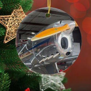 Décoration En Céramique Photo d'avion d'aviation Noël Céramique Personnali
