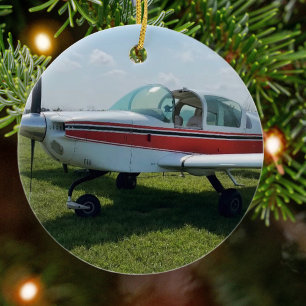 Décoration En Céramique Photo d'avion d'aviation Noël Céramique Personnali