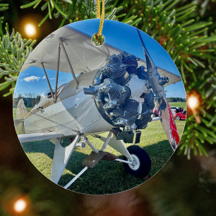 Décoration En Céramique Photo d'avion d'aviation Noël Céramique Personnali