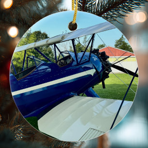 Décoration En Céramique Photo d'avion d'aviation Noël Céramique Personnali