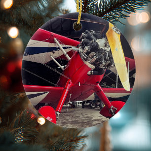 Décoration En Céramique Photo d'avion d'aviation Noël Céramique Personnali