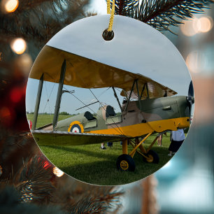 Décoration En Céramique Photo d'avion d'aviation Noël Céramique Personnali