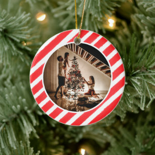 Décoration En Céramique Photo de famille élégante moderne de Noël avec des