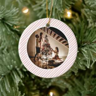 Décoration En Céramique Photo de famille élégante moderne de Noël avec des