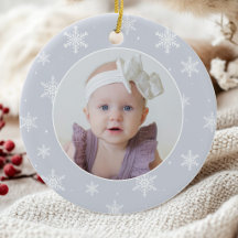 Photo de flocon de neige pour le premier Noël de b