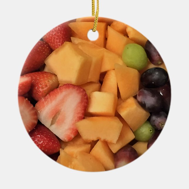 Décoration En Céramique Photo de fruits mélangés (Devant)