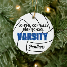 Photo de Noël de volley-ball universitaire bleu pe