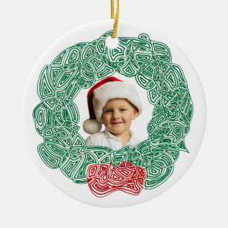 Décoration En Céramique Photo de Noël Wreath