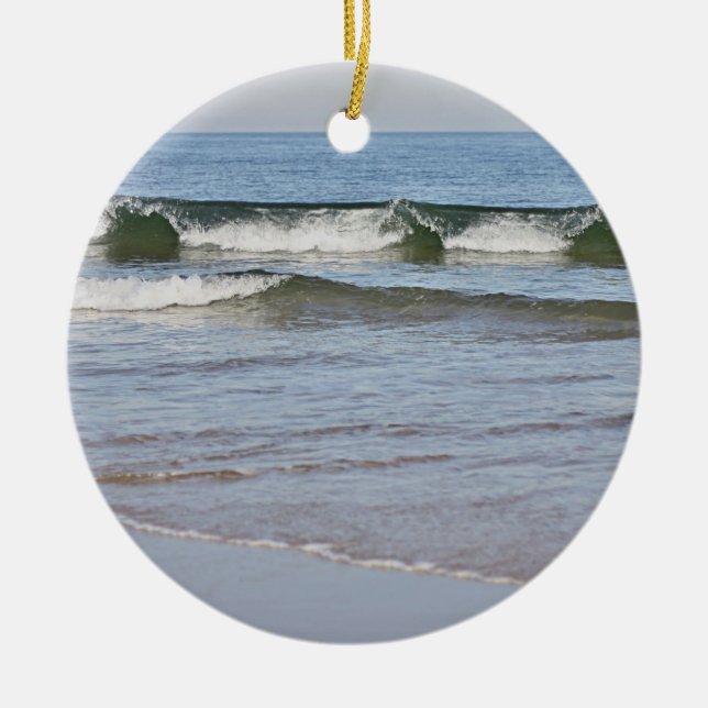 Décoration En Céramique Photo de plage d'océan (Devant)