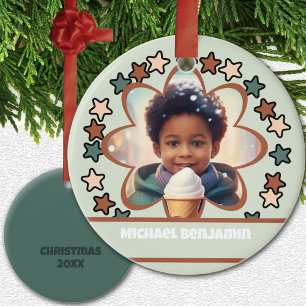 Décoration En Céramique Photo encadrée étoile Grand-fils Noël