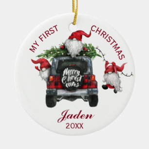 Décoration En Céramique PHOTO Gnomes Mes premières vacances en aquarelle d