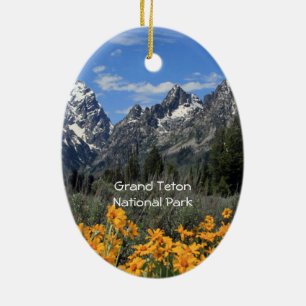 Décoration En Céramique Photo grande de souvenir de printemps de Teton