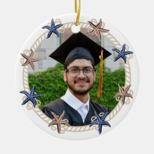 Décoration En Céramique Photo marine Bleu Bleu Blancs Graduation