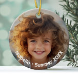 Décoration En Céramique Photo minimaliste moderne - Texte rétro - Personne<br><div class="desc">Une photo simple et minimale avec du texte autour du bord. Cela fait un grand cadeau pour un membre de la famille comme Grand-mère. La photo comprend une bordure sombre de sorte que le texte apparaisse sur n'importe quelle photo. Si vous croyez que cela rend votre photo trop sombre, il...</div>