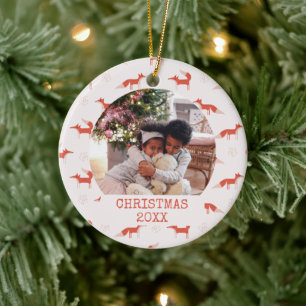 Décoration En Céramique Photo Modern Fox Motif Noël