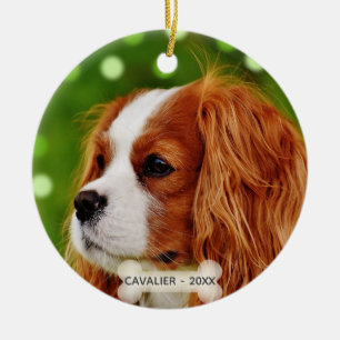 Décoration En Céramique Photo personnalisé de chien Cavalier King Charles 