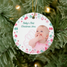 Photo personnalisée de Noël du bébé Noël Noël