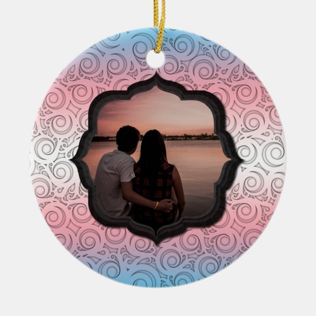 Décoration En Céramique Photo personnalisée Fête transgenre LGBTQ (Devant)