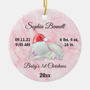 Décoration En Céramique Photo personnalisée Fille du bébé Noël 2021