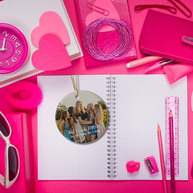 Décoration En Céramique Photo personnalisée moderne Meilleurs amis pour to (Créateur téléchargé)