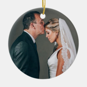 Décoration En Céramique photo personnalisée père de la mariée