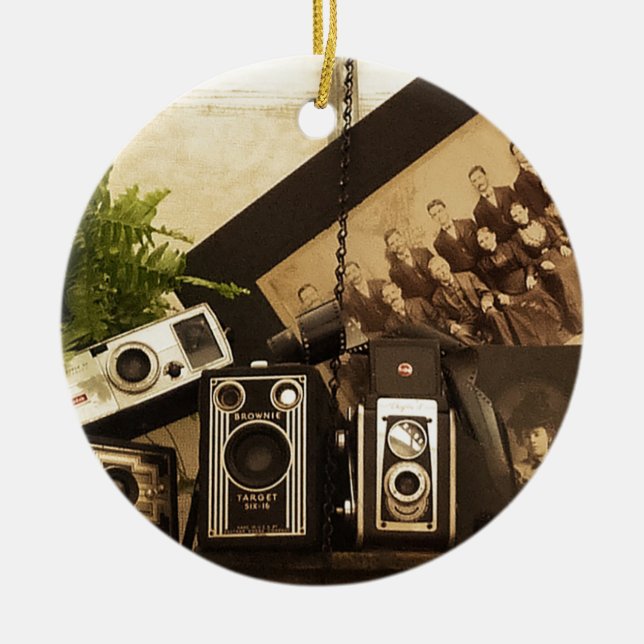 Décoration En Céramique Photographie ancienne (Devant)