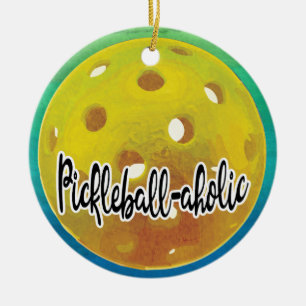 Décoration En Céramique Pickleball-aholic Game Player
