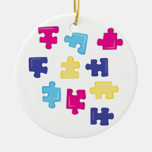 Décoration En Céramique Pièces de puzzle