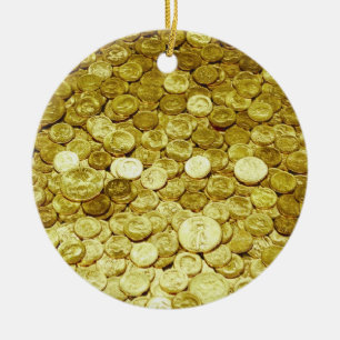 Décoration En Céramique pièces d'or