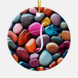 Décoration En Céramique Pierres colorées