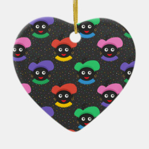 Décoration En Céramique Piet de Noël Zwarte