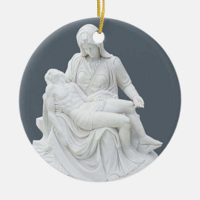 Décoration En Céramique Pieta sculptée (Devant)
