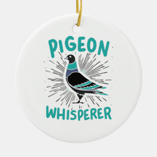 Décoration En Céramique Pigeon Whisperer