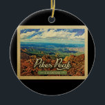 Décoration En Céramique Pikes Peak Colorado Vintage voyage<br><div class="desc">Style de voyage vintage Pikes Peak Colorado image avec une vue magnifique sur la montagne du Colorado de cet endroit haut en randonnée dans les nuages.</div>