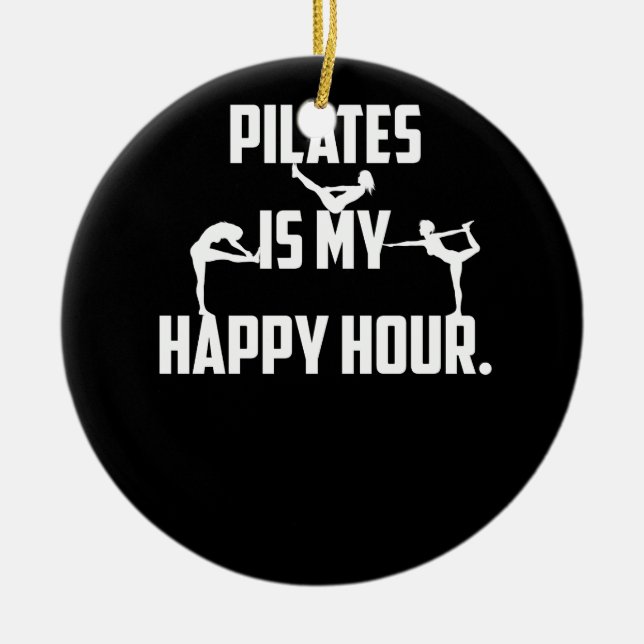 Décoration En Céramique Pilates est mon happy hour (Devant)