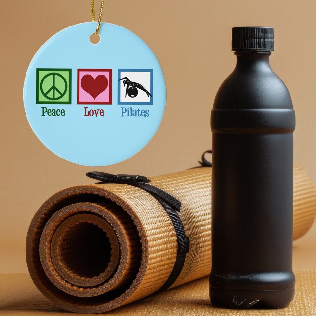 Décoration En Céramique Pilates Peace Love (Créateur téléchargé)