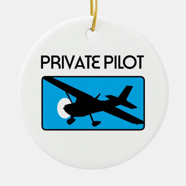 Décoration En Céramique Pilote privé (Devant)