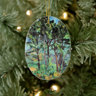 Décoration En Céramique Pin avec Viaduc par Paul Cezanne, Art ancien